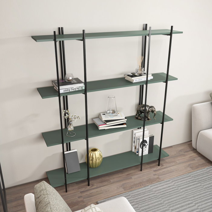 Hanah Home Estantería Moss Verde y Negro Hanah Home Estantería Moss Verde y Negro